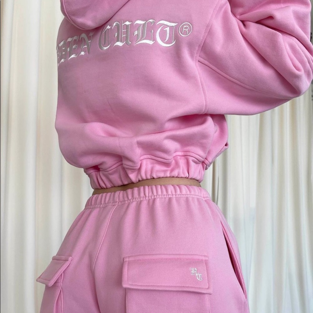 Hidden Cult pink Terra zip hoodie